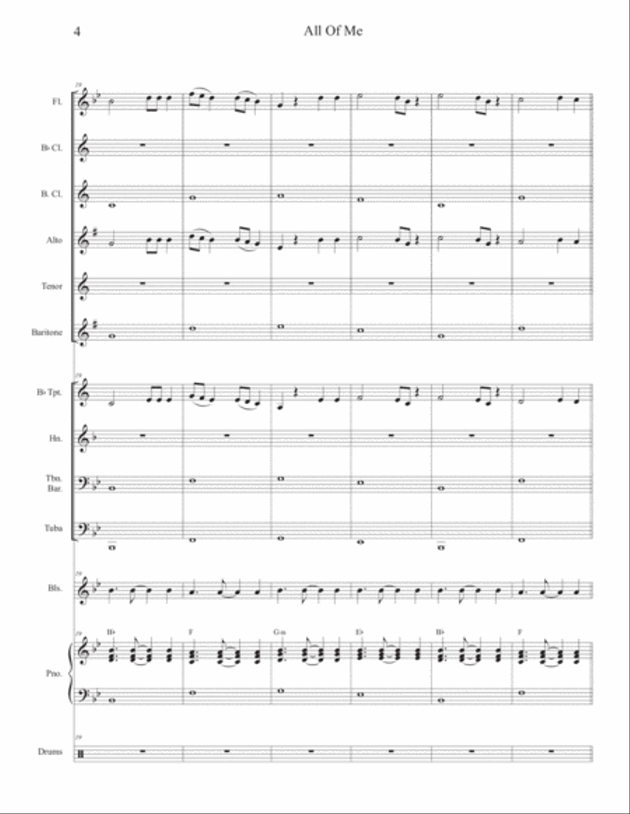 All Of Me Bass Clarinet scores gallery preview page 4
