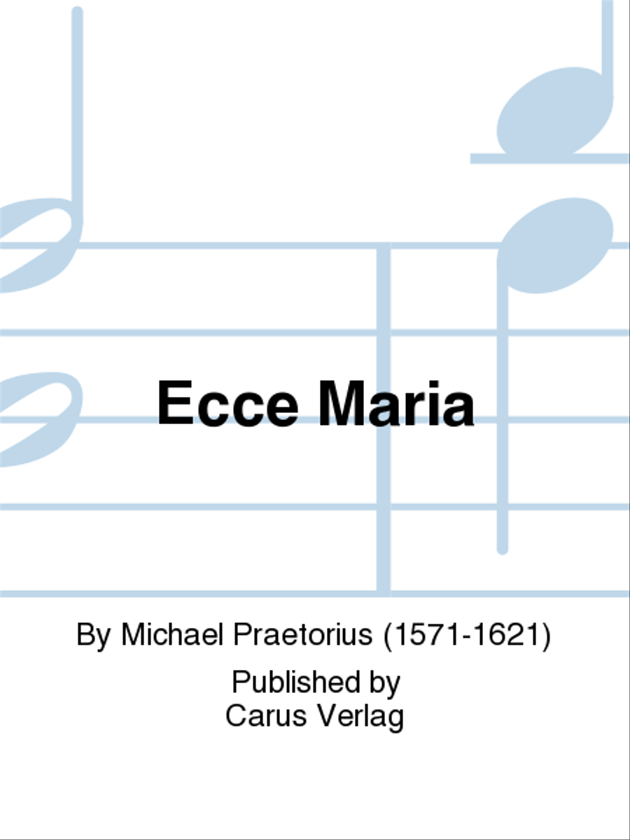 Ecce Maria SSAA scores gallery preview page 1