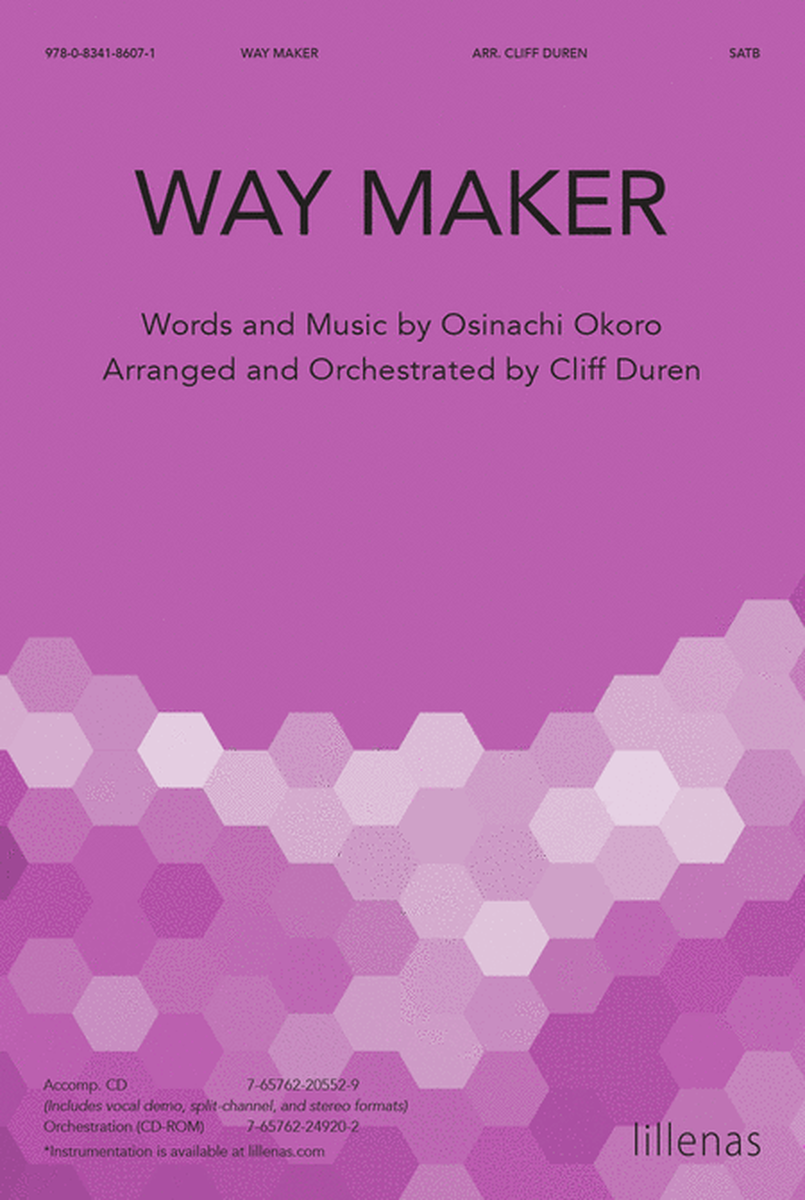 Way Maker - Accomp. CD (Stereo, Split-Channel, & Demo) [Duren, Cliff]