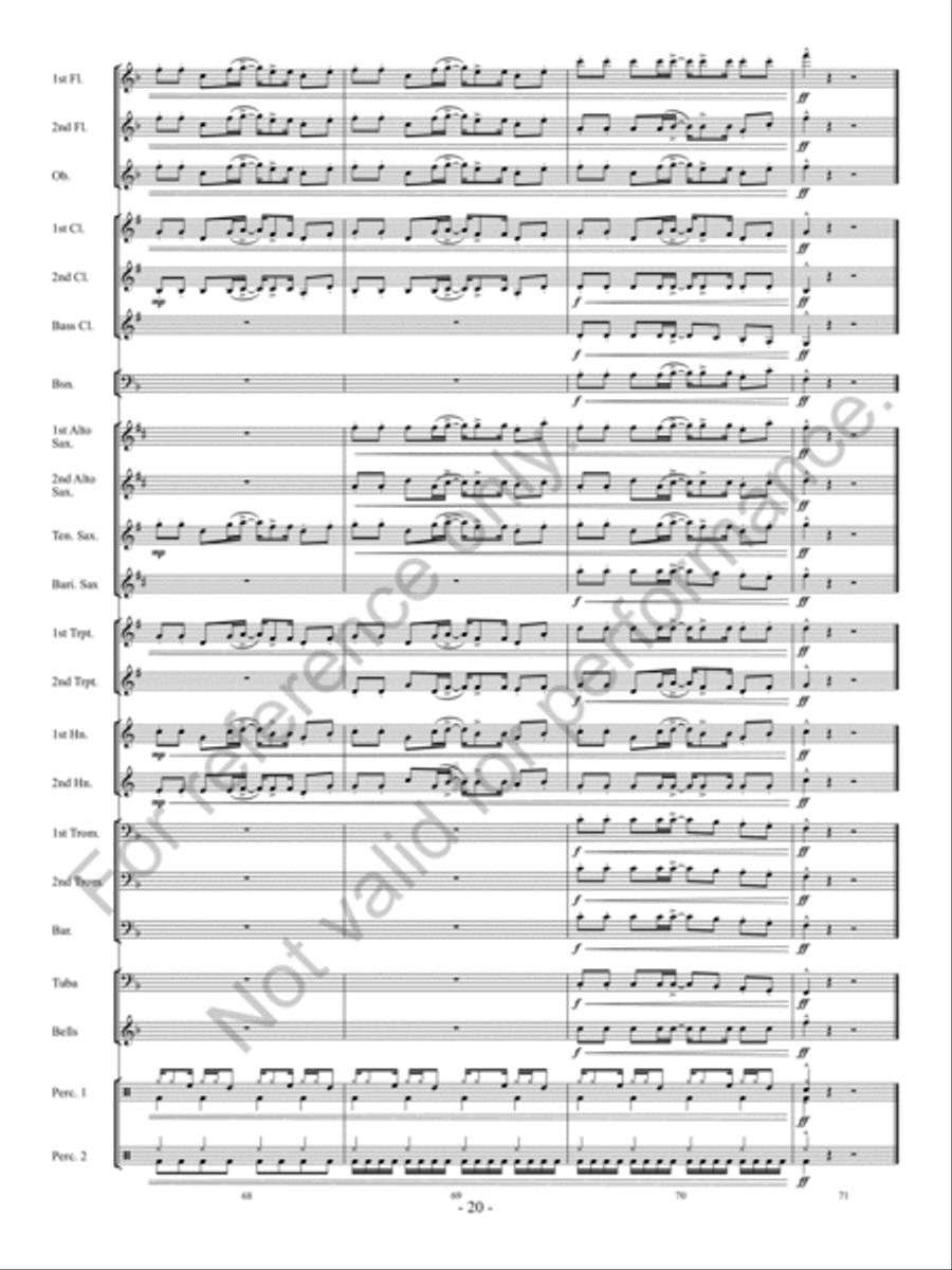 Partay! Concert Band scores gallery preview page 21