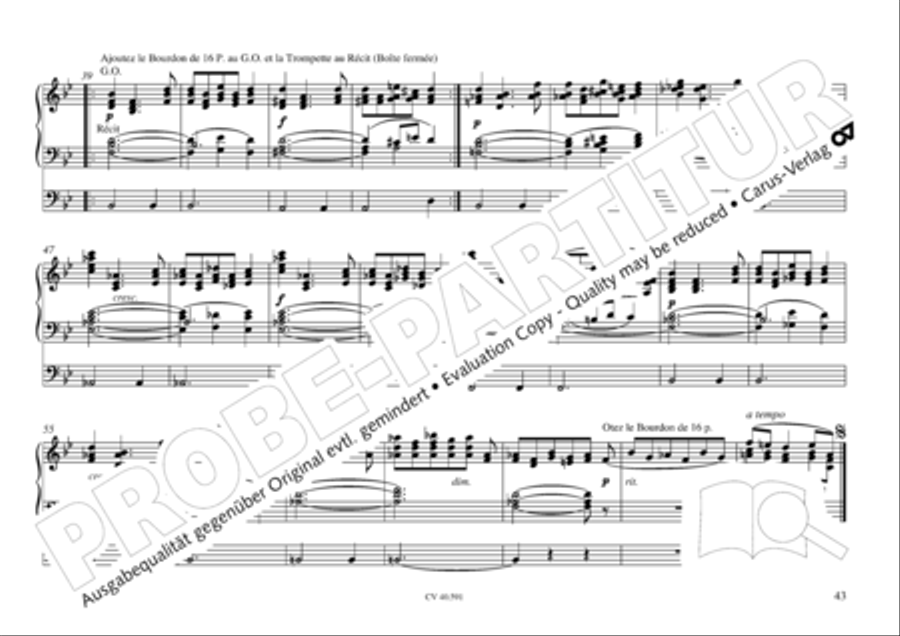 Free Organ Music from the Romantic Period, Vol. III (Freie Orgelmusik der Romantik, Band III) Organ scores gallery preview page 44