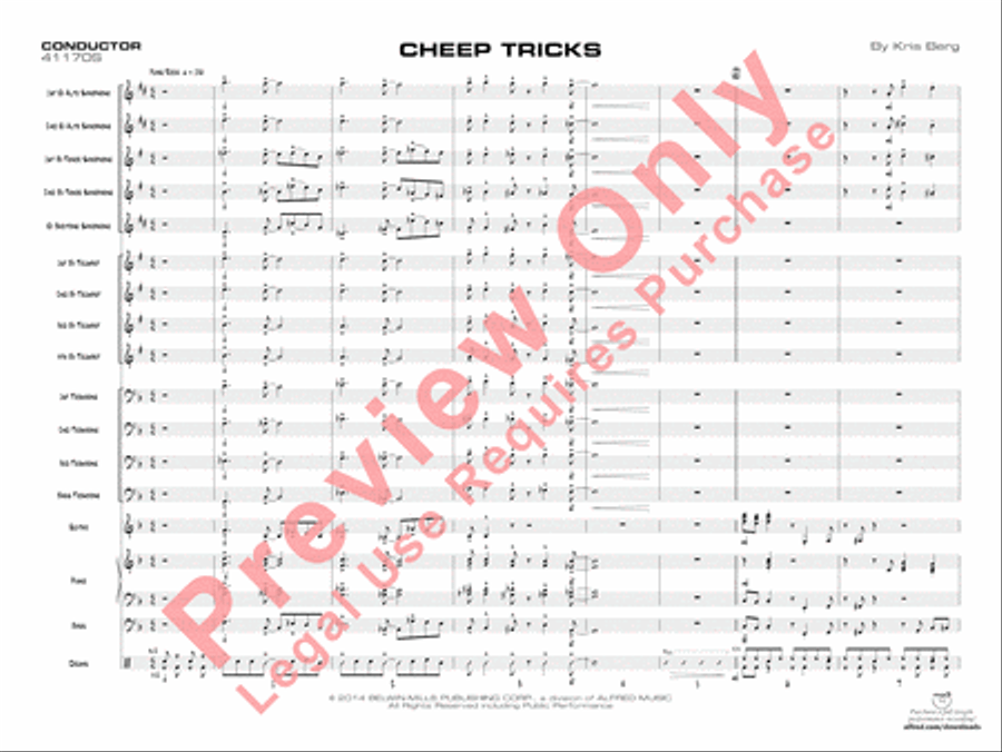 Cheep Tricks Cheep Tricks Jazz Ensemble scores gallery preview page 4