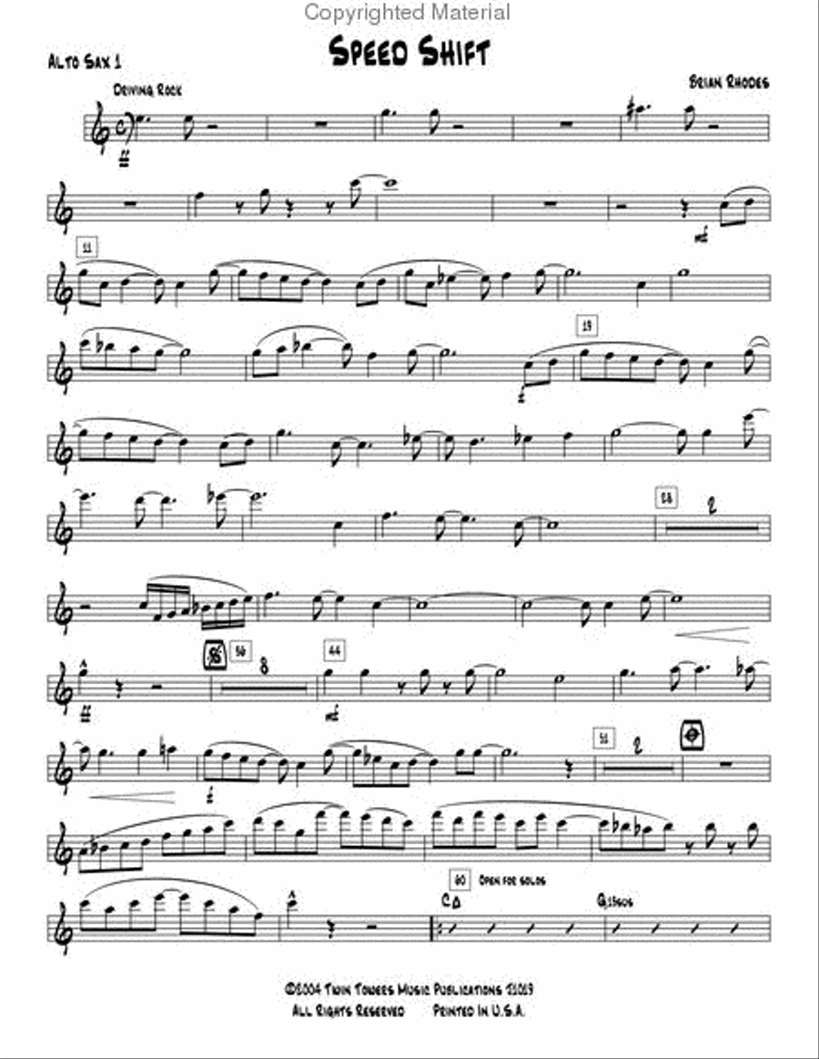 Speed Shift Jazz Ensemble scores gallery preview page 2