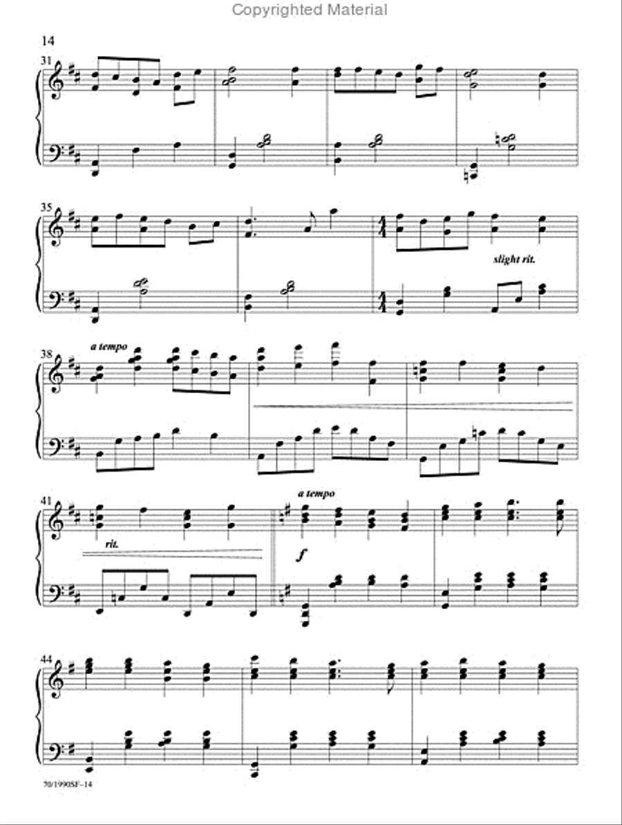 Filled with Thankfulness Piano Solo scores gallery preview page 12
