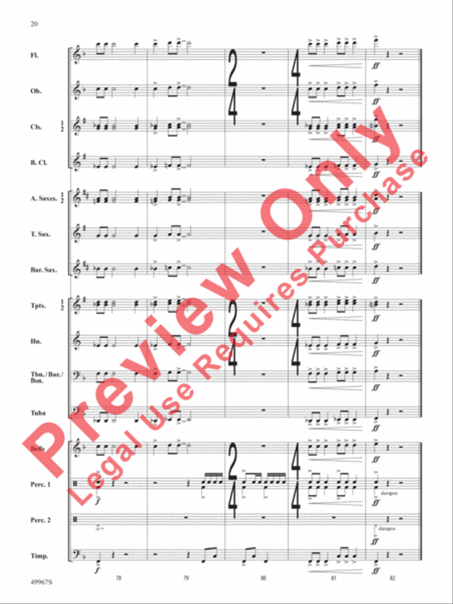 Once Upon a Time Signature Concert Band scores gallery preview page 21
