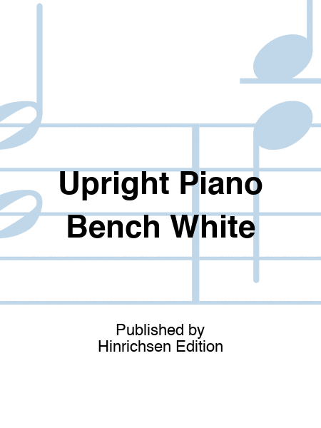 Upright Piano Bench White