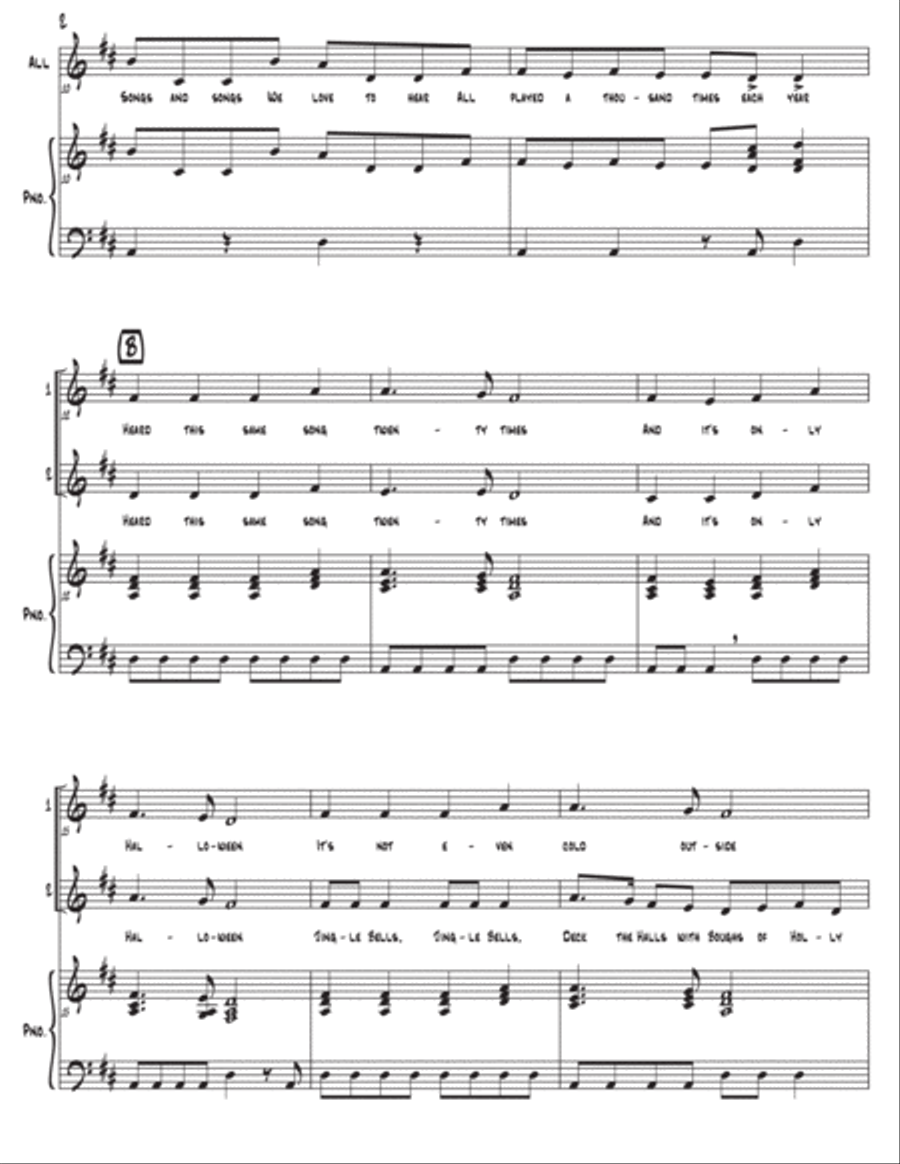 The Christmas Can-Can (as performed by Straight No Chaser) - Two Part SA scores gallery preview page 3