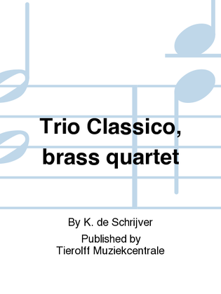 Book cover for Trio Classico, Brass Trio