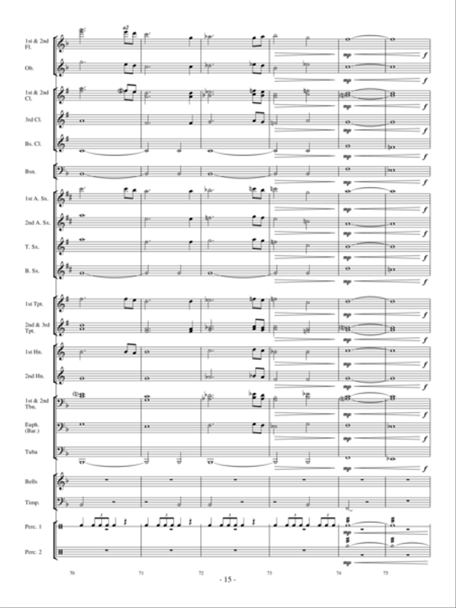 Northwind Concert Band scores gallery preview page 14