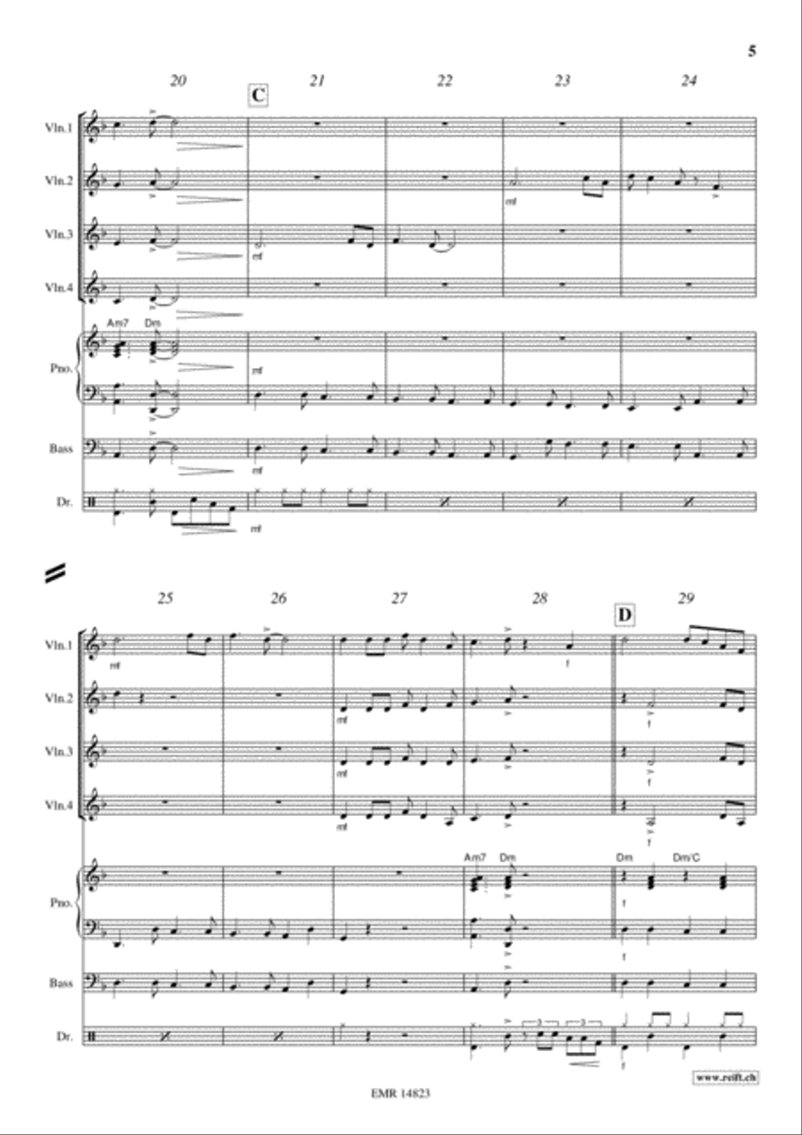 Wade In The Water Violin scores gallery preview page 5