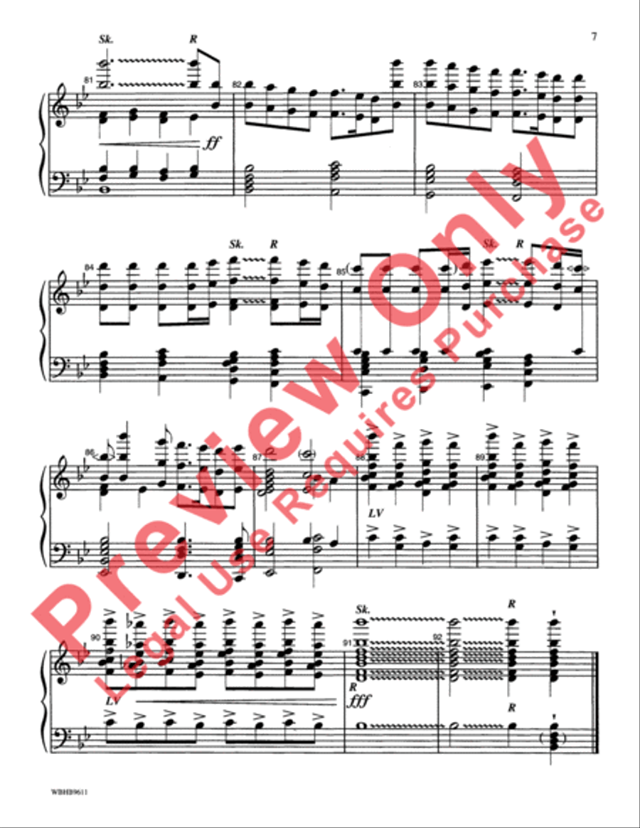 Tidings! (A Christmas Carol Fantasy) Handbell Choir scores gallery preview page 7