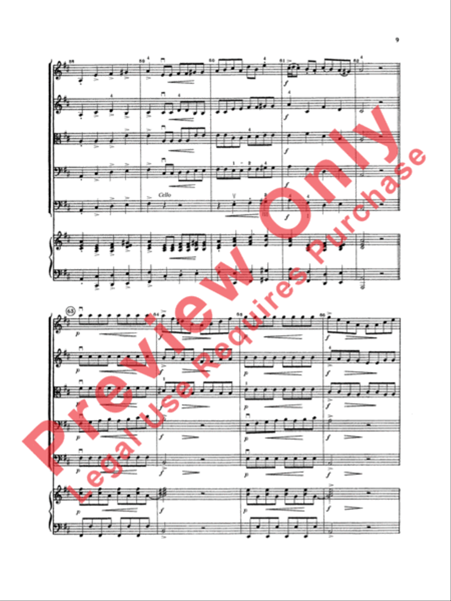 Concerto in D Major Concerto in D Major String Orchestra scores gallery preview page 10