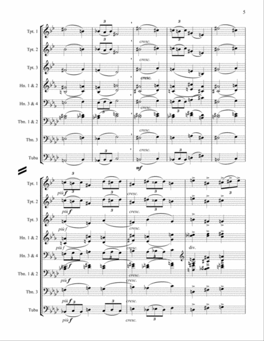 Fanfare Pour Preceder La Peri Horn scores gallery preview page 5