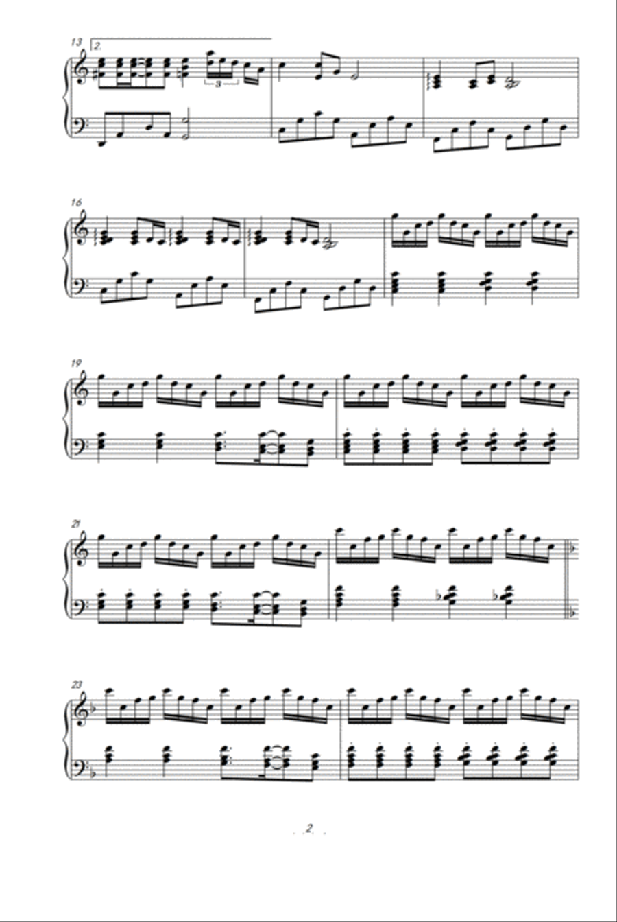 Summer Piano Solo scores gallery preview page 2