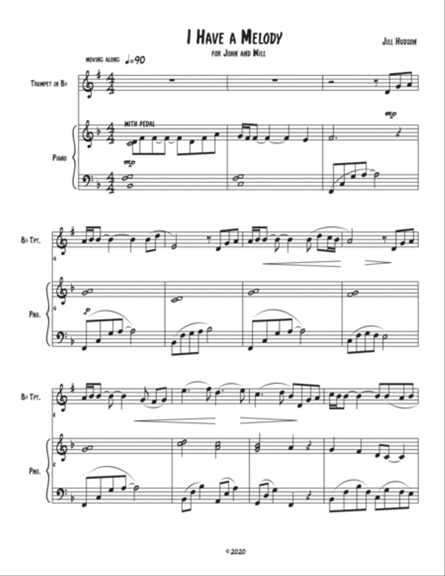 I Have A Melody Trumpet Solo scores gallery preview page 2