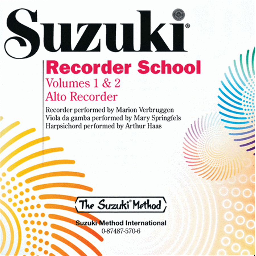 Suzuki Recorder School (Alto Recorder), Volumes 1 & 2 Alto Recorder scores gallery preview page 1