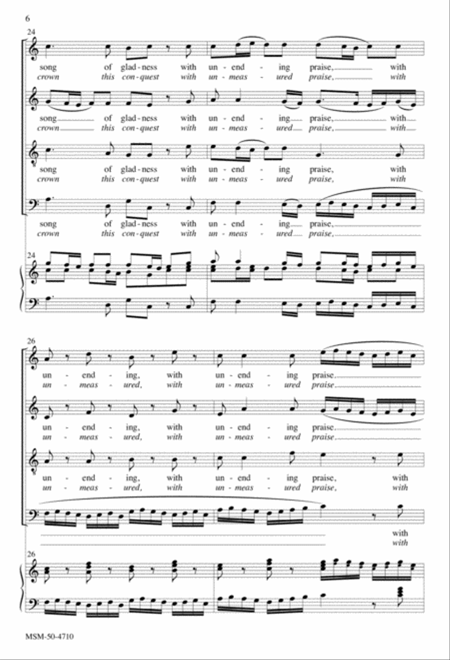 Sing unto God from Judas Maccabaeus 4-Part scores gallery preview page 5