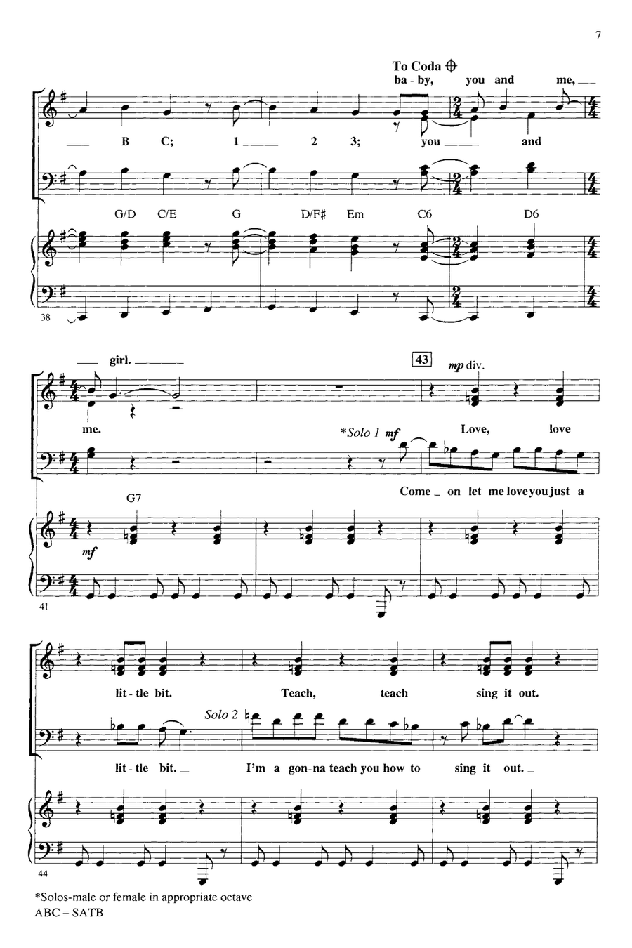 ABC (arr. Roger Emerson) 4-Part scores gallery preview page 5