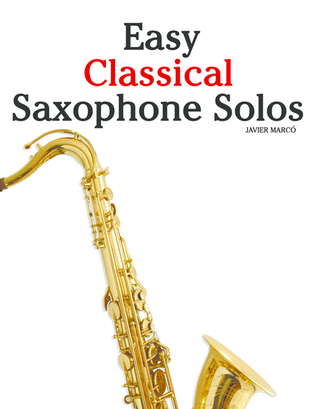 Book cover for Easy Classical Saxophone Solos
