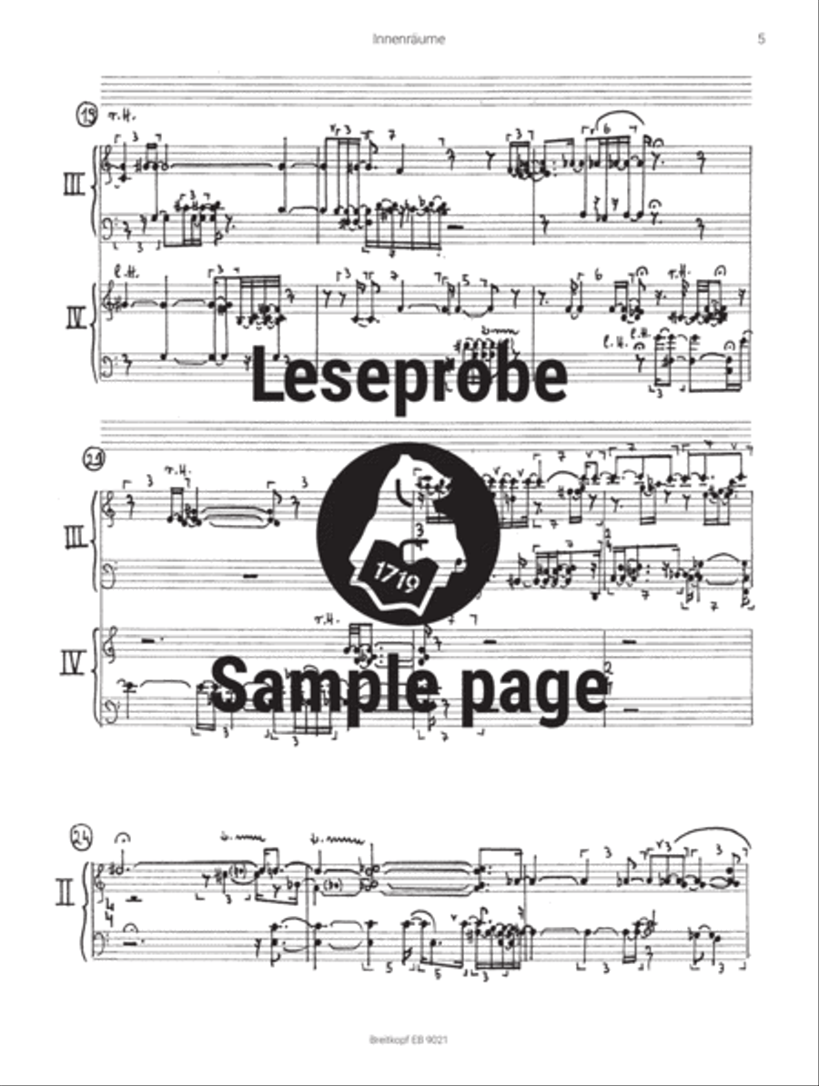 Innenräume Organ scores gallery preview page 5