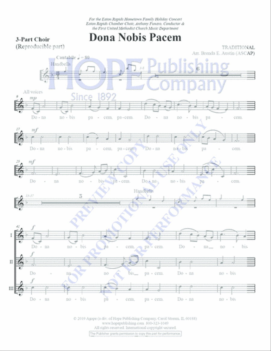 Dona Nobis Pacem Teacher Editions scores gallery preview page 9