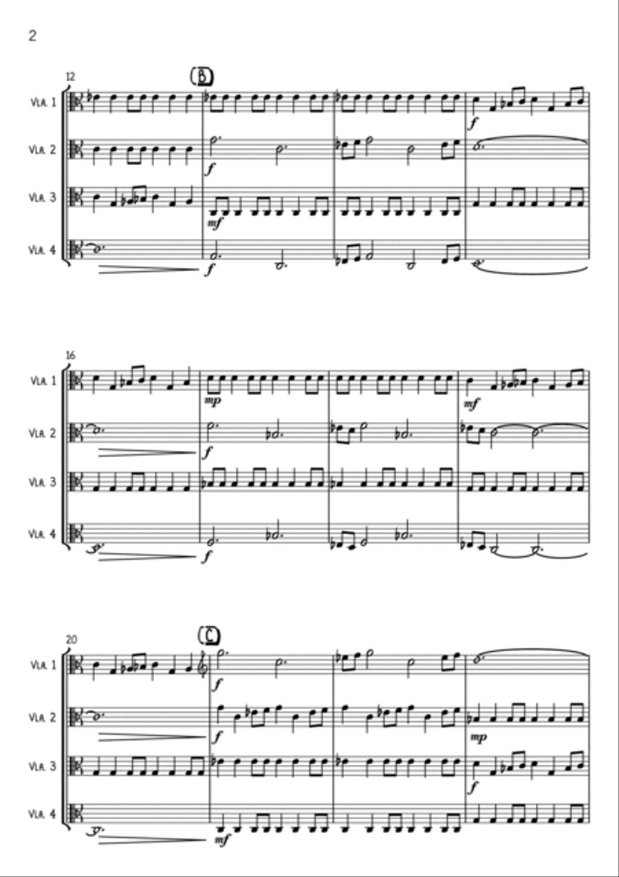 Game Of Thrones String Quartet scores gallery preview page 2