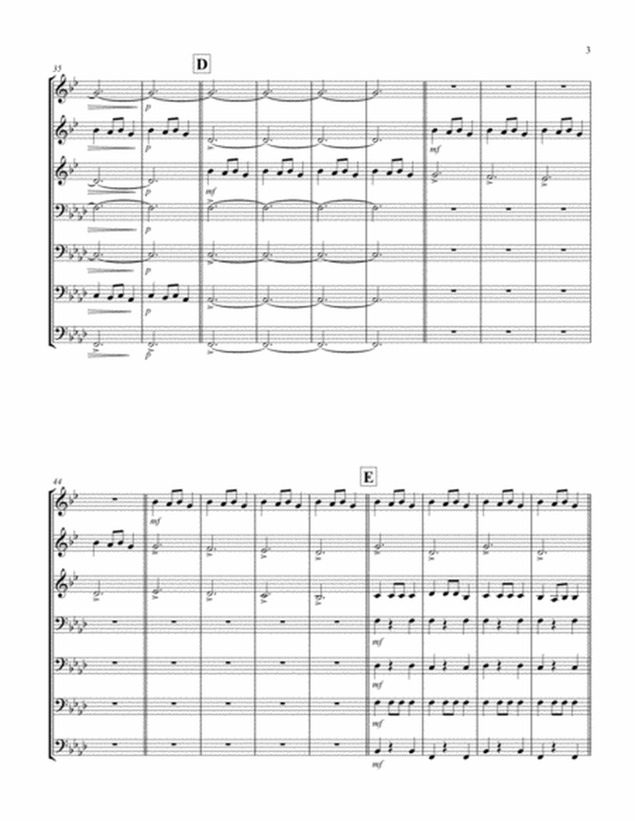 Carol of the Bells (F min) (Brass Septet - 3 Trp, 3 Trb, 1 Tuba) image number null