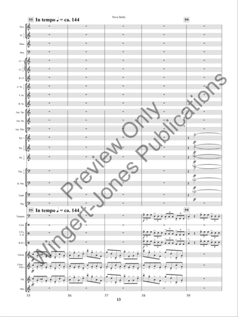 Nova Stella Concert Band scores gallery preview page 16