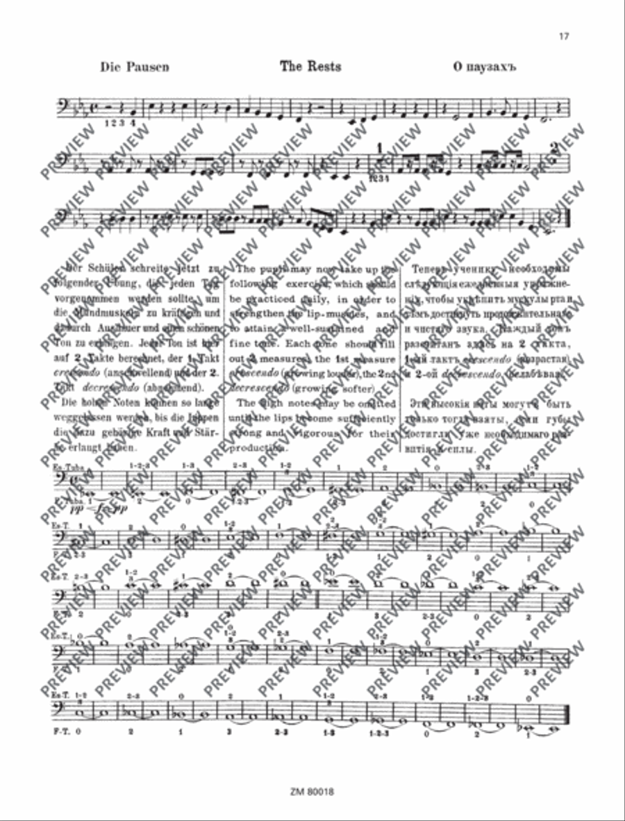 Self-instructor for the tuba in F, E flat (Helicon) Tuba scores gallery preview page 18