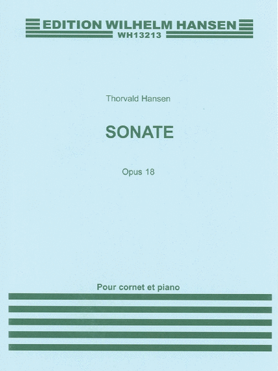 Sonata for Cornet and Piano, Op. 18 Cornet scores gallery preview page 1