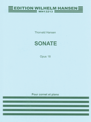 Book cover for Sonata for Cornet and Piano, Op. 18