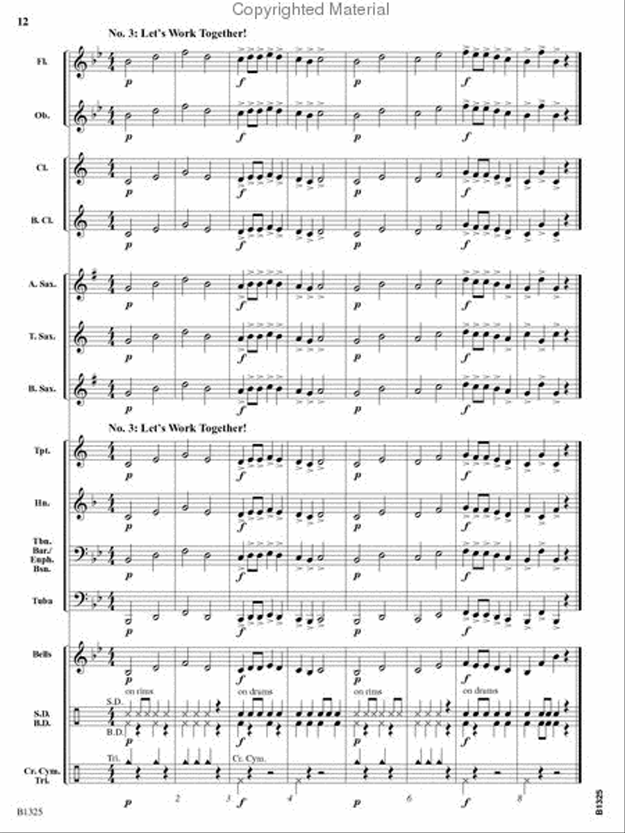 Synergy March Concert Band scores gallery preview page 11