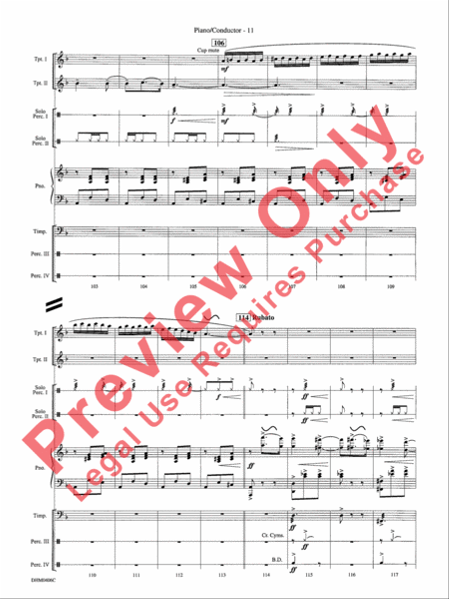 Carmen Fantasia Trumpet Duet scores gallery preview page 15