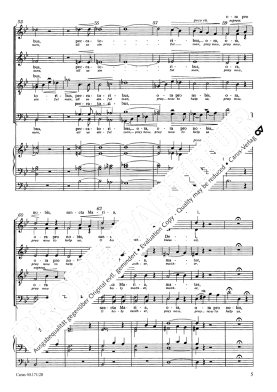 Ave Maria; O salutaris hostia Score scores gallery preview page 6