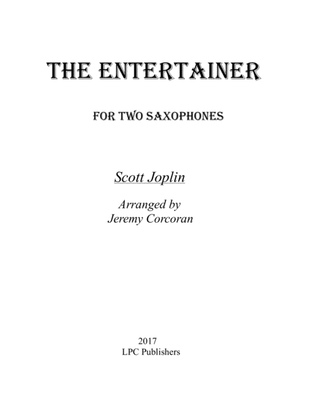 Book cover for The Entertainer for Two Saxophones