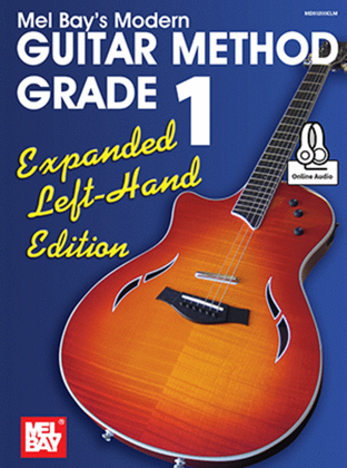 Book cover for Modern Guitar Method Grade 1, Expanded Left-Hand Edition