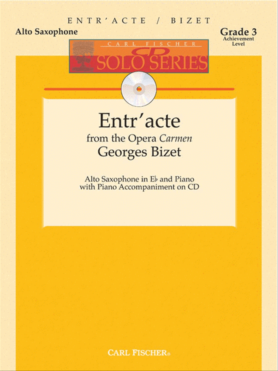 Entr'acte Alto Saxophone scores gallery preview page 1