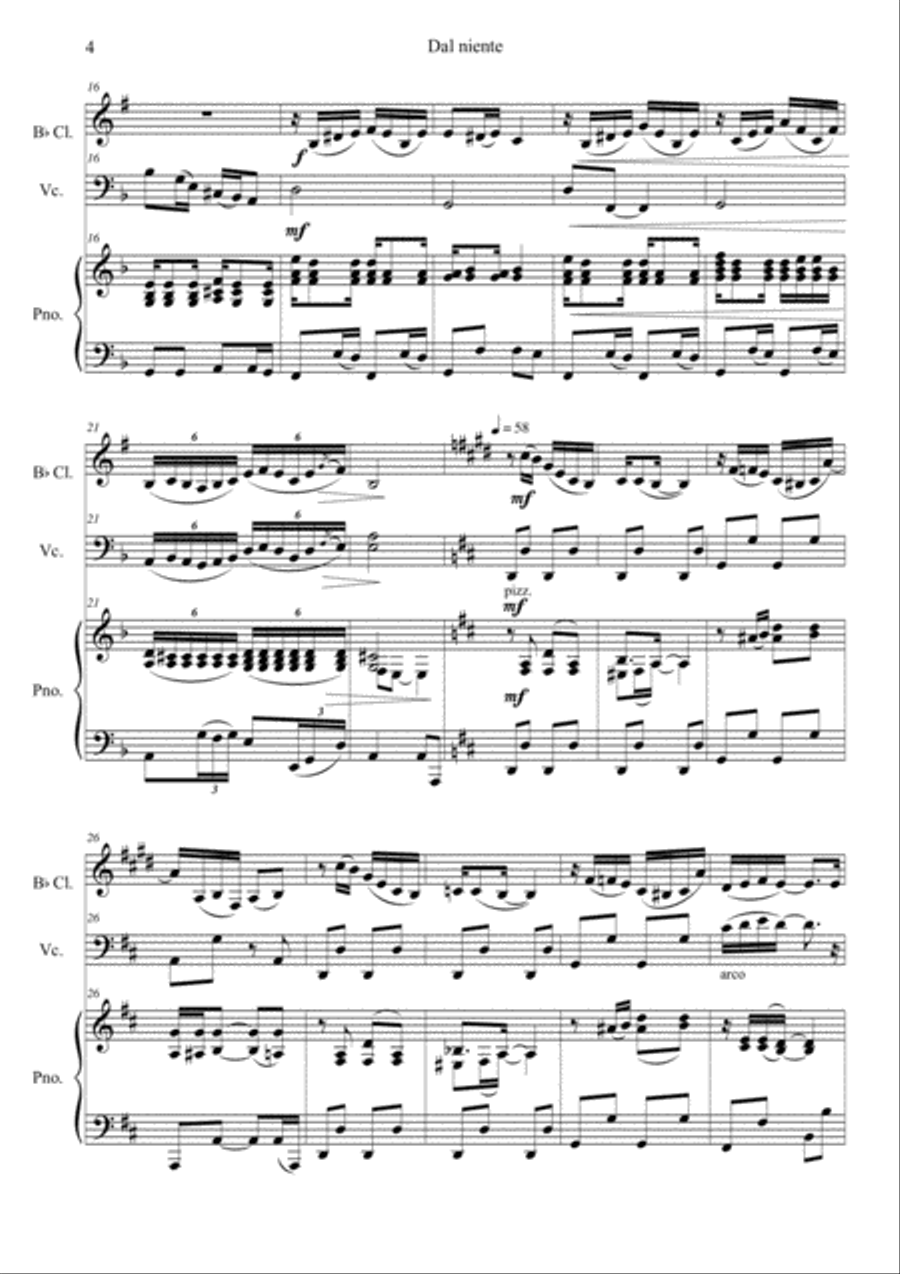 Dal Niente Clarinet scores gallery preview page 6