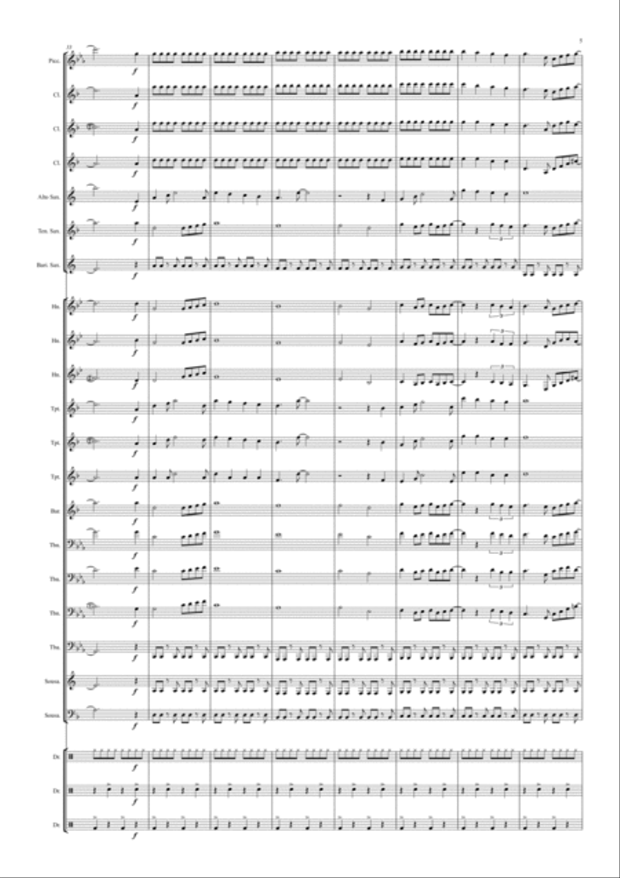 Pegasus Fantasy Marching Band scores gallery preview page 5