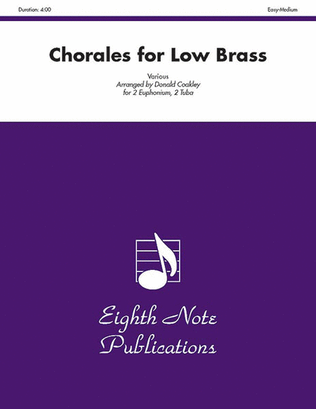 Book cover for Chorales for Low Brass