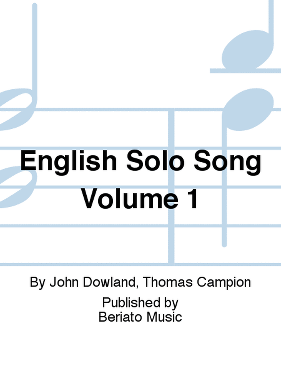 English Solo Song Volume 1