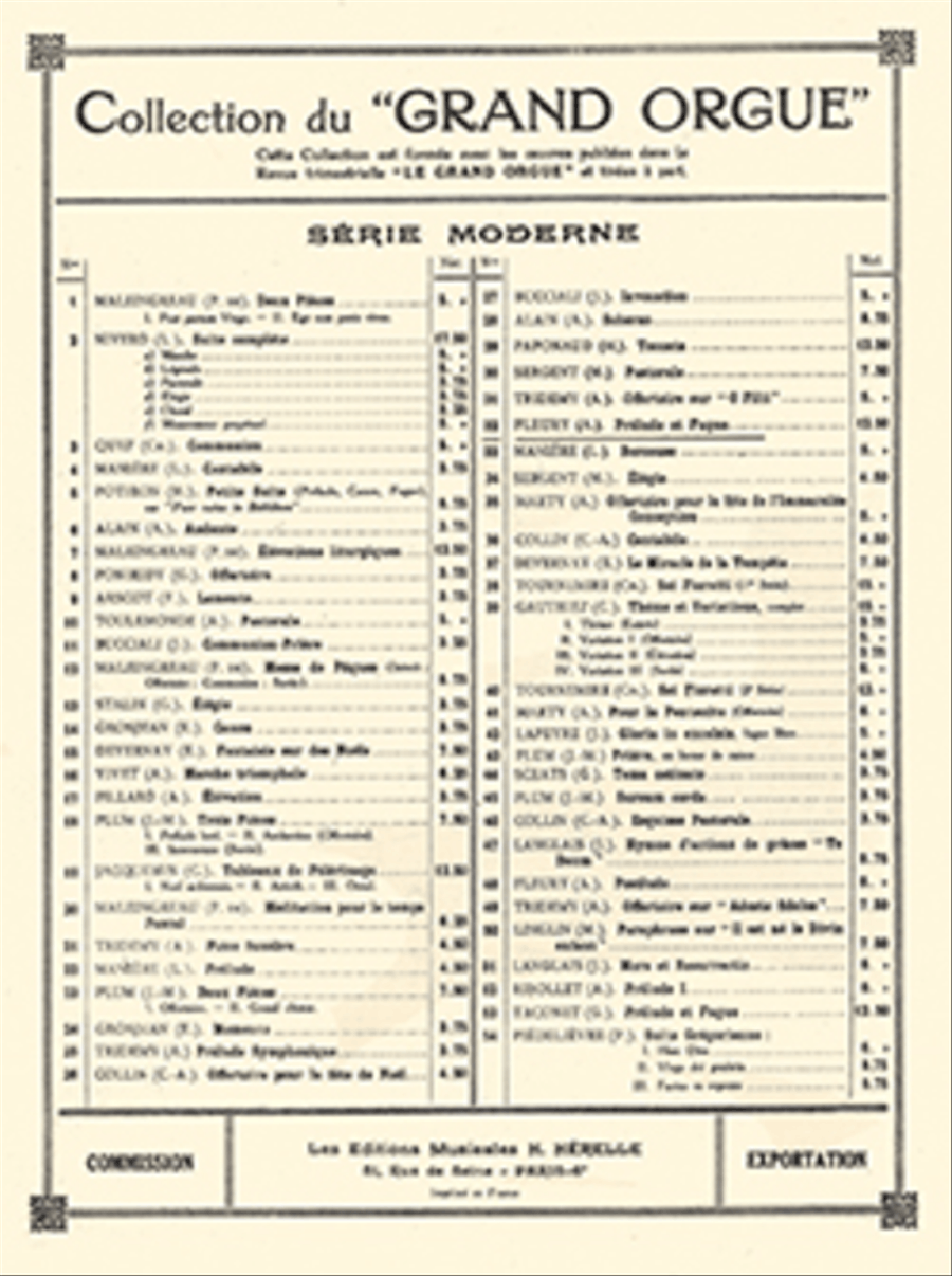 Prelude et fugue Organ scores gallery preview page 1