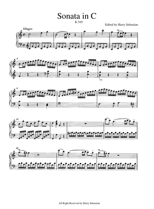Book cover for Mozart: Sonata in C, K. 545( 3 Movement)
