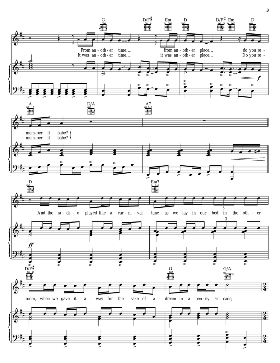 If You Know What I Mean Piano, Vocal, Guitar scores gallery preview page 3