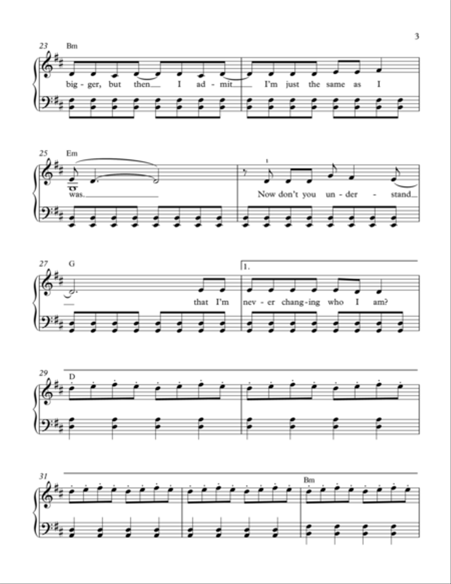 It's Time Piano, Vocal, Guitar scores gallery preview page 3