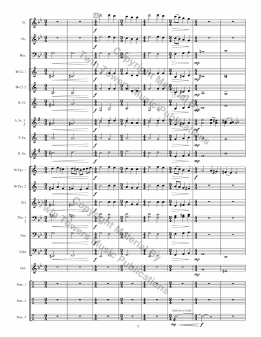 Introit Concert Band scores gallery preview page 8