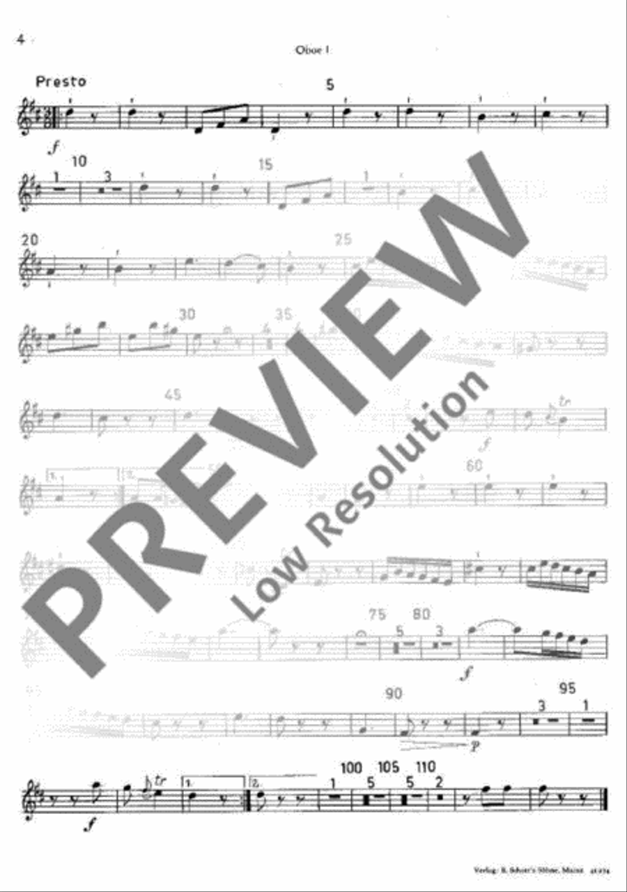 Symphony No. 1 Flute scores gallery preview page 13