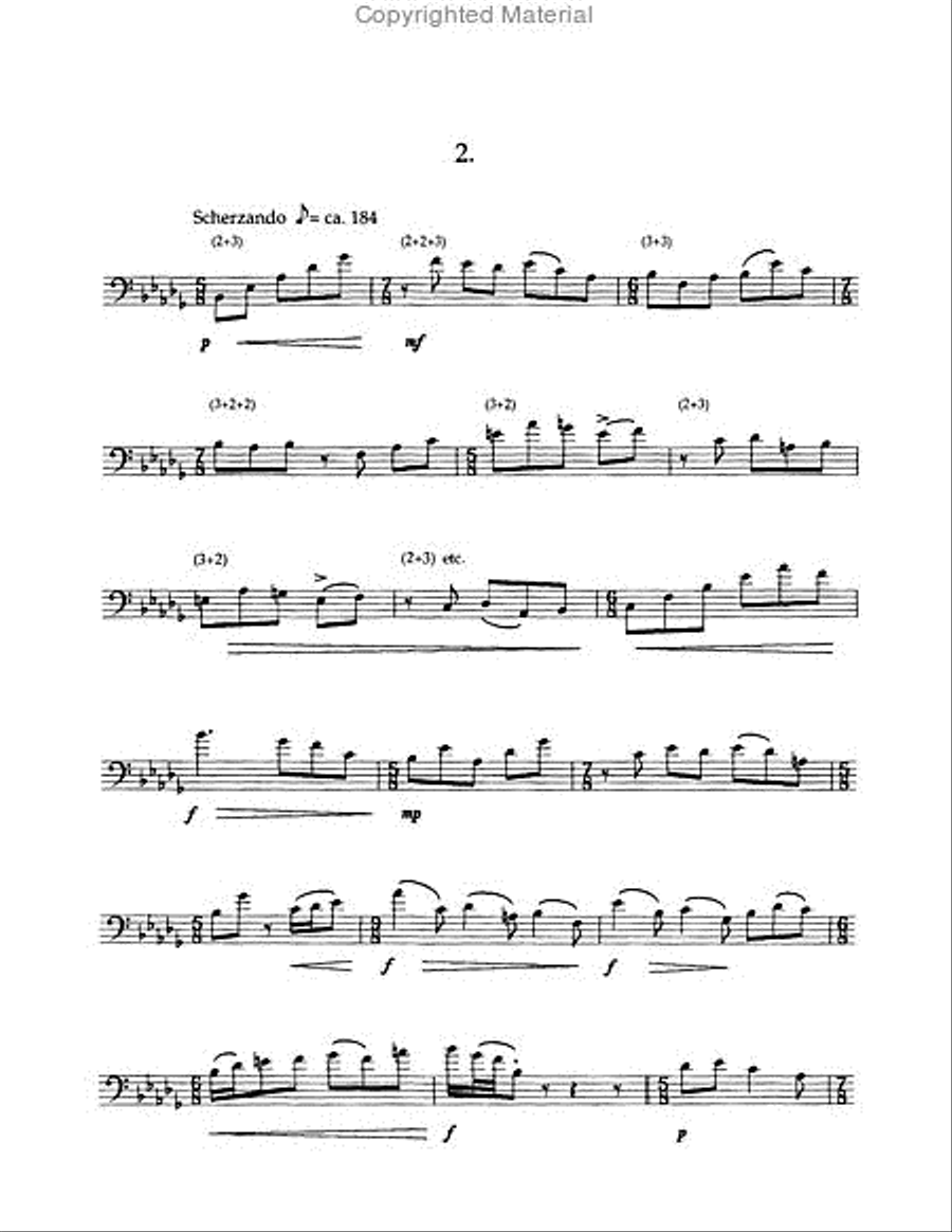 Twenty-Two Etudes Euphonium scores gallery preview page 3