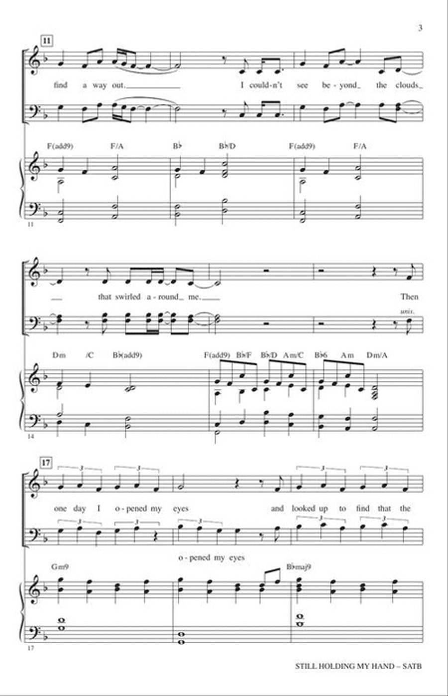 Still Holding My Hand 4-Part scores gallery preview page 4