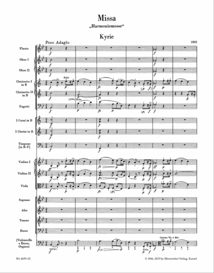 Missa in B-flat major Hob.XXII:14 